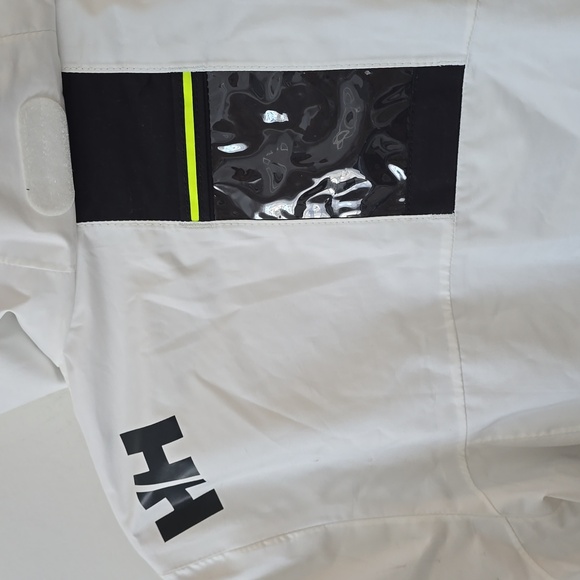 Helly Hansen Crew Hooded White Jacket Medium - Picture 6 of 12
